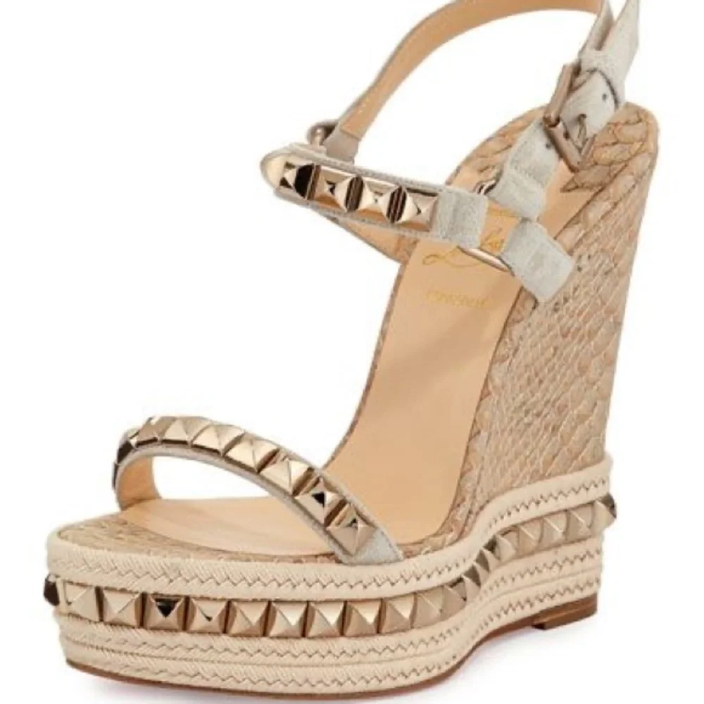 Christian Louboutin Brown Platform Shoes